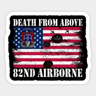 Death From Above 82nd Airborne Division Veteran Sticker